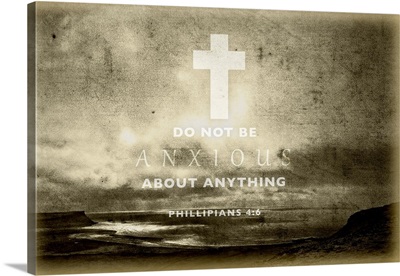Image Of A Cross And Scripture From Philippians 4:6