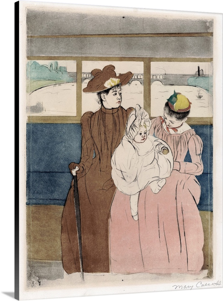 In the omnibus, 1891 Mary Cassatt.