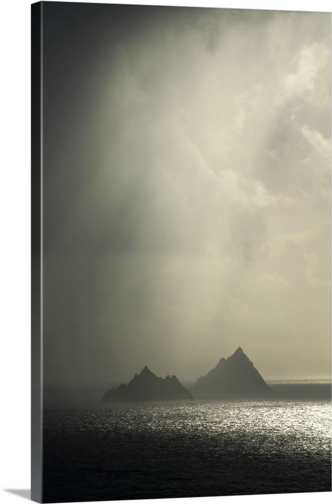 Islands In A Rain Shower, Skellig Islands, County Kerry, Ireland