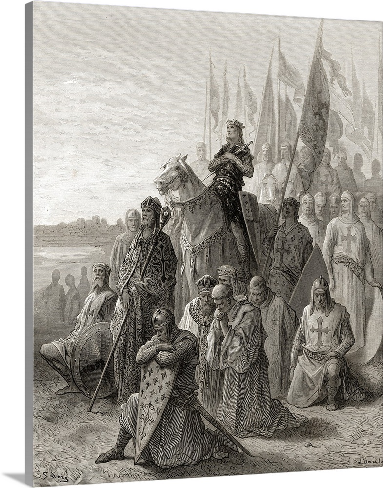 King Louis IX Before Damietta During His First Crusade In 1249.
