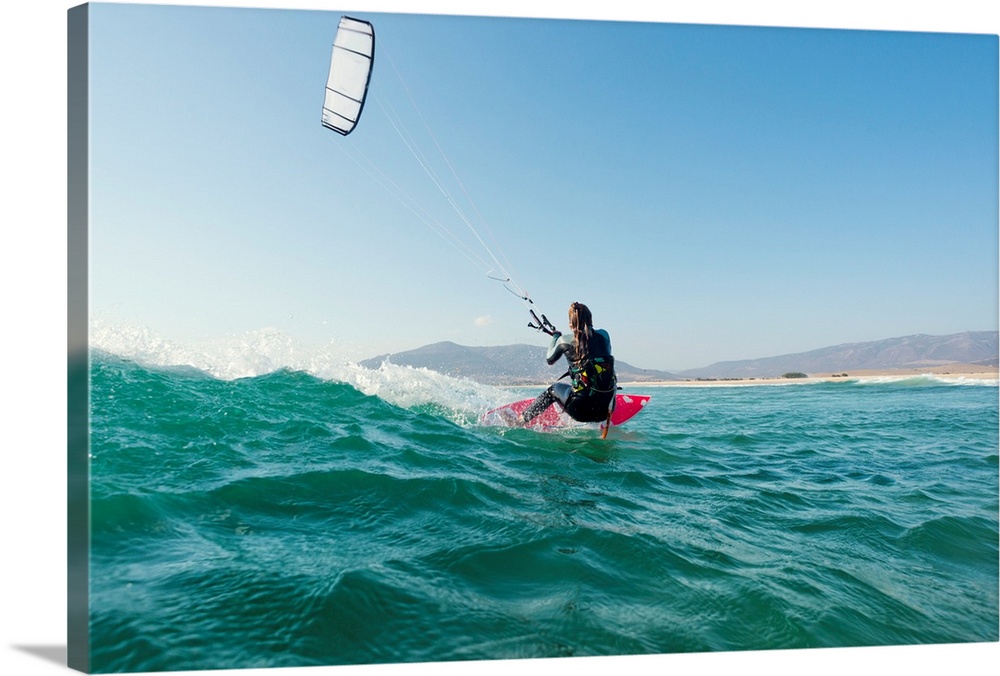 Kitesurfing, Tarifa, Cadiz, Andalusia, Spain