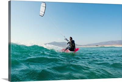 Kitesurfing, Tarifa, Cadiz, Andalusia, Spain