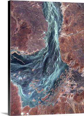 Lake Yamma, Queensland, Australia, True Colour Satellite Image