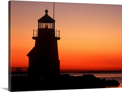 Lighthouse At Sunrise, Massachusetts, USA
