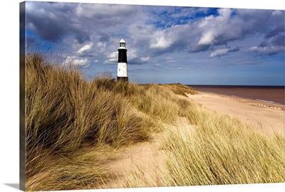 Lighthouse On Beach, Humberside, England