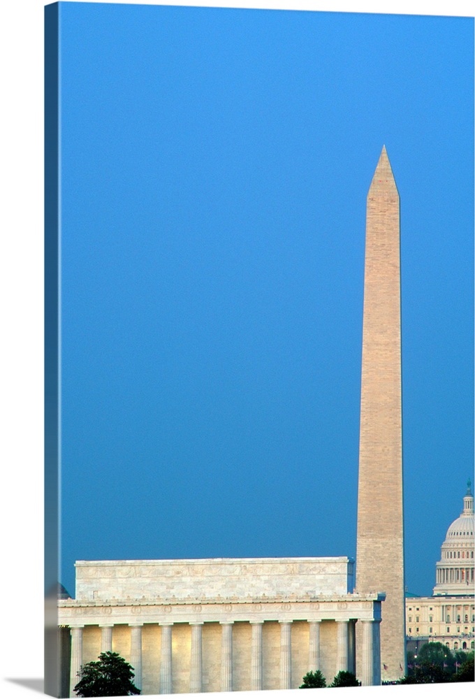 Lincoln Memorial, Washington Monument, Capitol Building, Washington DC