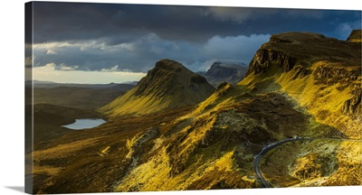 Looking South Along The Trotternish Peninsula From The Quiraing At Dawn
