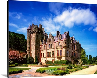 Low Angle View Of A Castle, Belfast Castle, Belfast, County Antrim, Northern Ireland