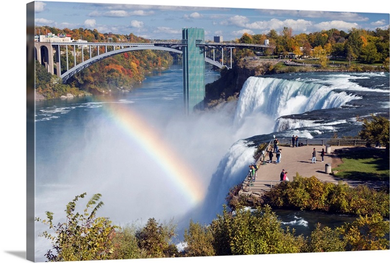 Luna Island Viewpoint Over The American Falls, Niagara Falls State Park