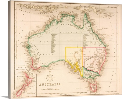Map Of Australia And New Zealand