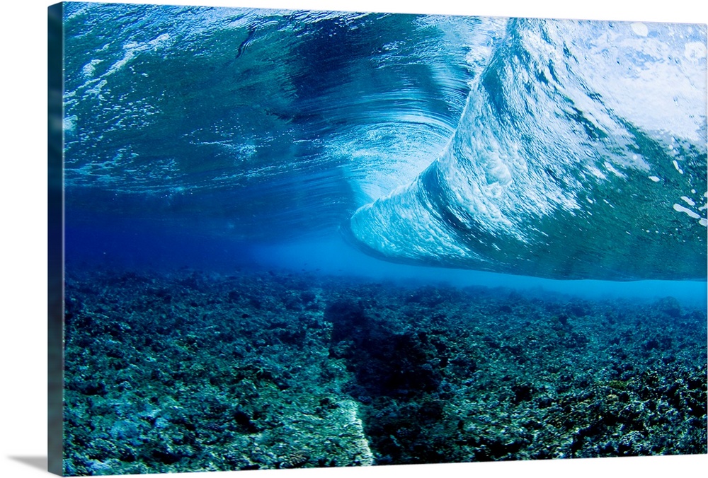 Micronesia, Yap, Underwater View Of Wave