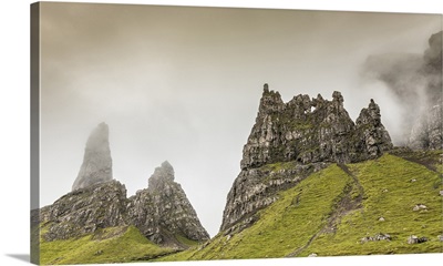 Misty Storr Pinnacles On The Isle Of Skye