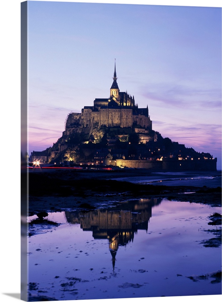 die Kirchenburg Mont Saint-Michel Frankreich Normandie XXL-Ansichtskarte 
