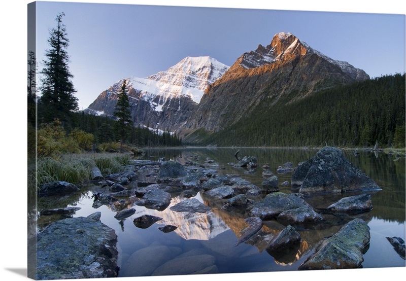 Mount Edith Cavell, Cavell Lake, Jasper National Park, Alberta, Canada