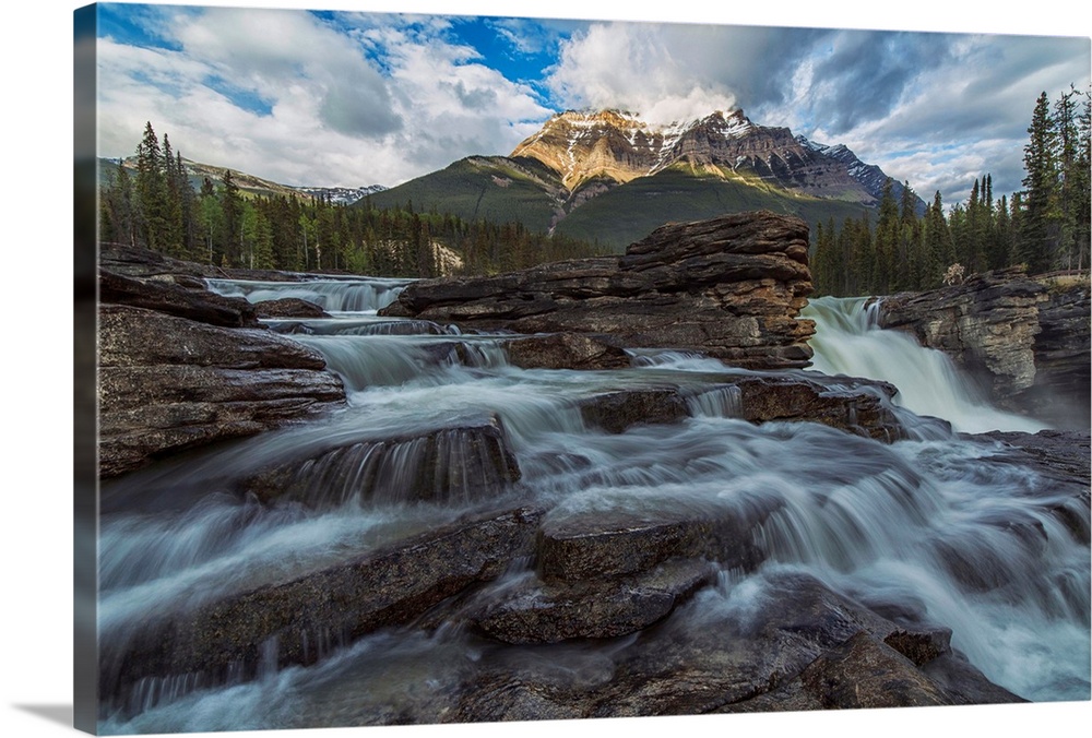 Athabasca Falls Jasper National Park Alberta Canada Giclee Canvas Picture Art 