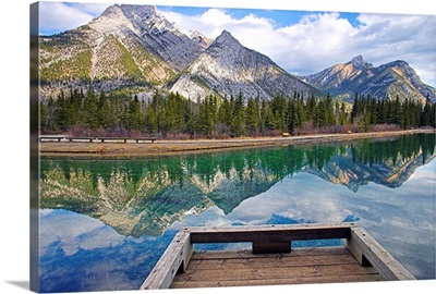 Mount Lorette Ponds And Mount Lorette, Alberta, Canada