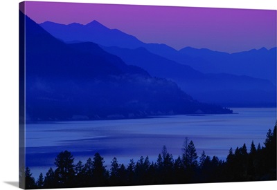 Mountains At Sunset, British Columbia, Canada