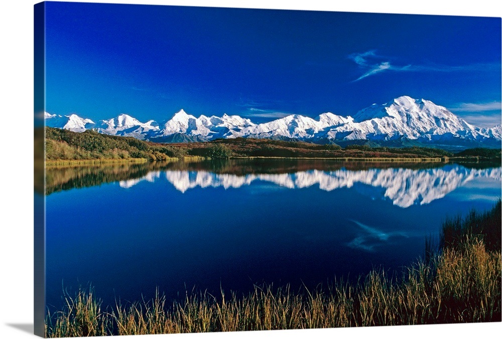 Mt McKinley Relfected in Wonder Lake Denali NP AK Wall Art, Canvas ...