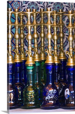 Nargileh Water Pipes For Sale, Istanbul, Turkey