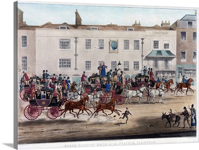 Northcountry Mails At The Peacock, Painted In Islington By James Pollard