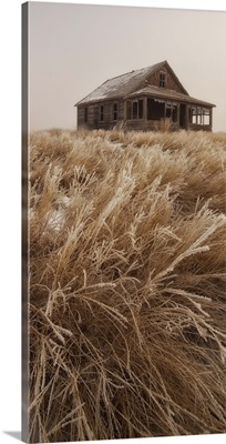 Old Abandoned Homestead In The Prairies, Saskatchewan, Canada