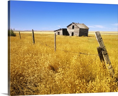 Old Farmhouse, Near Ponteix, Saskatchewan, Canada