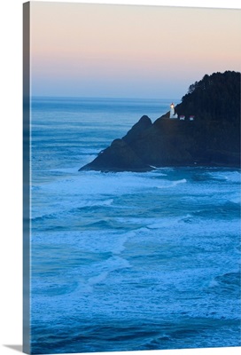 Oregon, USA, Heceta Head Lighthouse At Morning Light