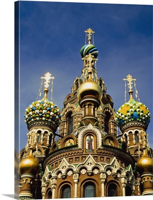 Ornate Exterior Of Church Of Spilled Blood; Saint Petersburg, Russia