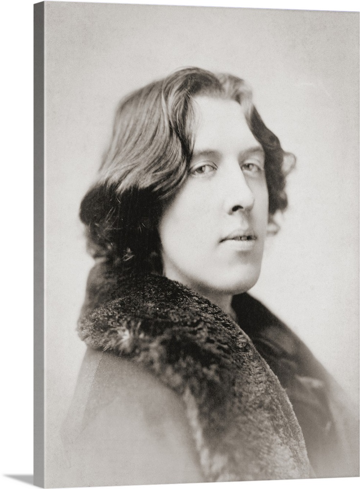 Oscar Wilde, 1854 - 1900. Irish poet and playwright. After a photogaph made in the early 1880's by American photographer N...