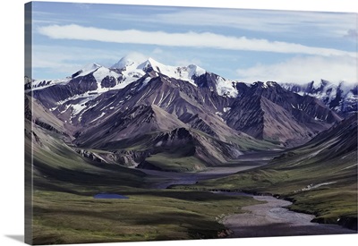 Overview Of The Natural Beauty In Denali National Park And Preserve, Alaska, USA
