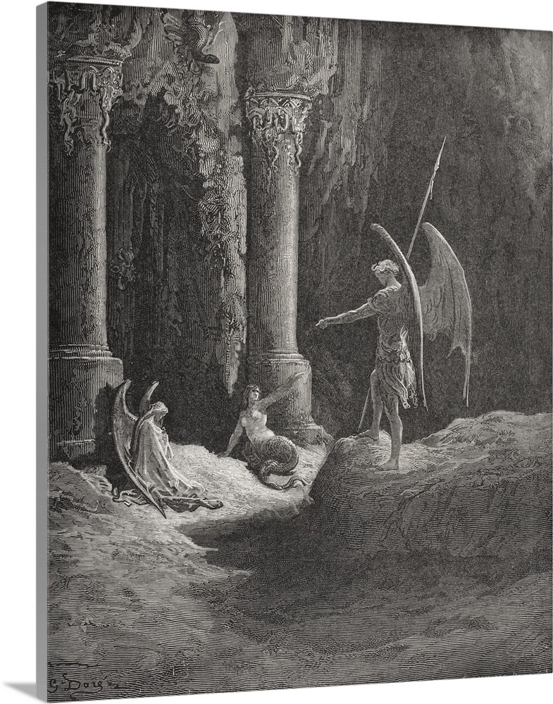 Engraving by Gustave Dore 1832-1883 French artist and illustrator