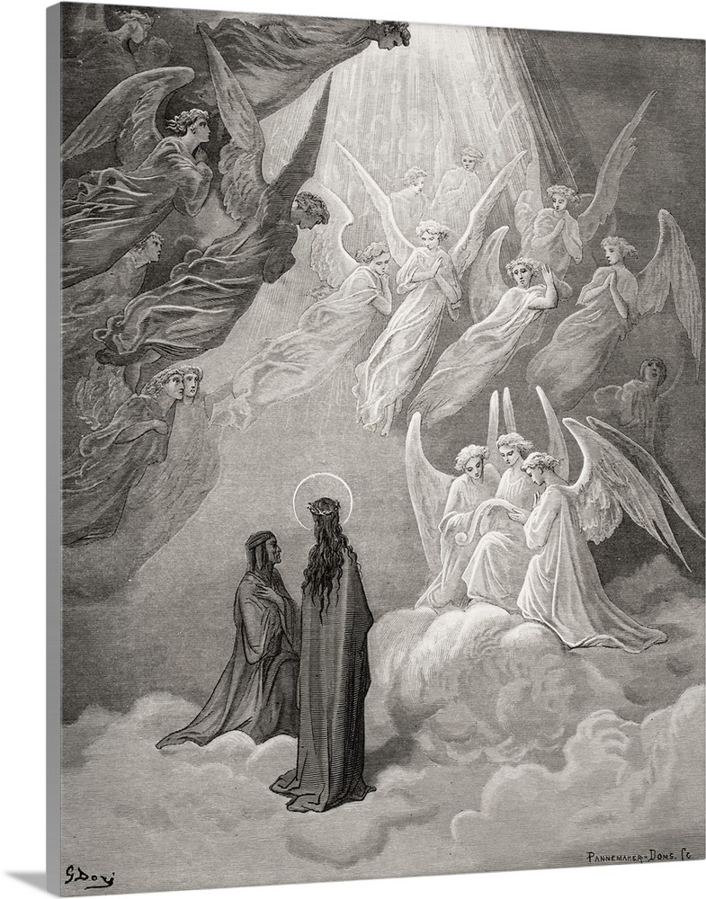 Illustration For Paradiso By Dante Alighieri, Canto XX, Lines 10 To 12, By Gustave Dore, 1832-1883, French Artist And Illu...