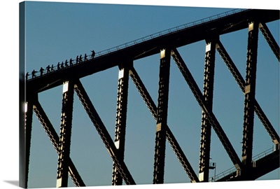 People Walking Up The Sydney Harbor Bridge, Australia