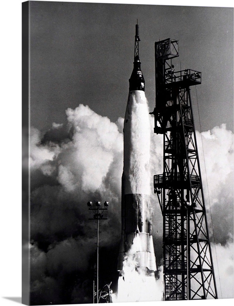 Photograph taken during the launch of Mercury-Atlas 8. Dated 20th century.