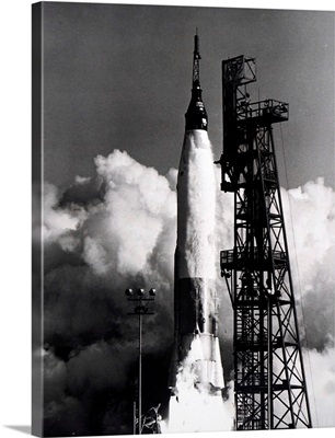 Photograph Taken During The Launch Of Mercury-Atlas 8, Dated 20th Century