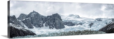 Pia Glacier in the Pia Fjord of the Beagle Channel in Tierra del Fuego, Chile
