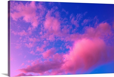 Pink Clouds at Sunset Alaska