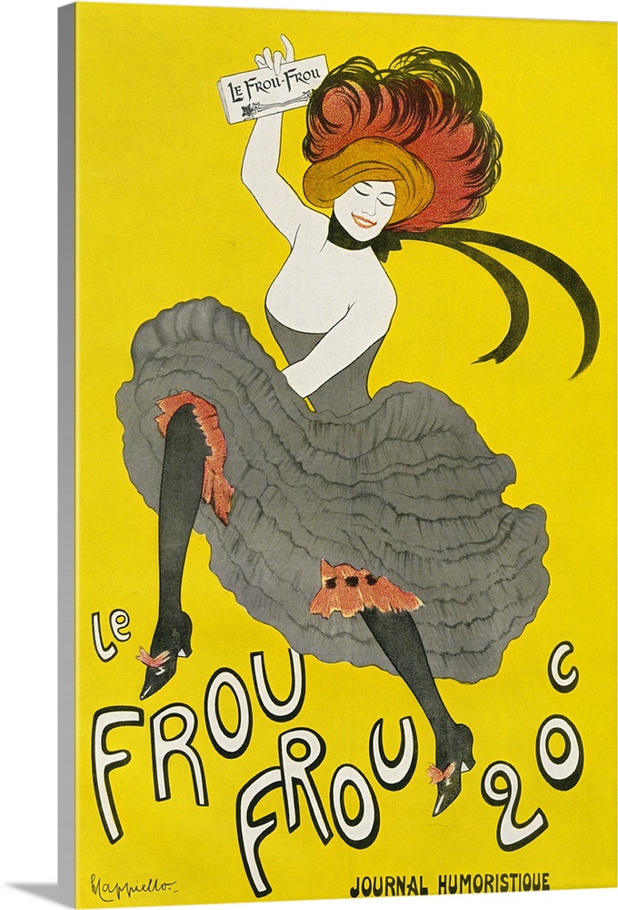 Poster for the Humorous Newspaper 'Le Frou Frou', after Leonetto Capiello. From Illustrierte Sittengeschichte vom Mittelal...