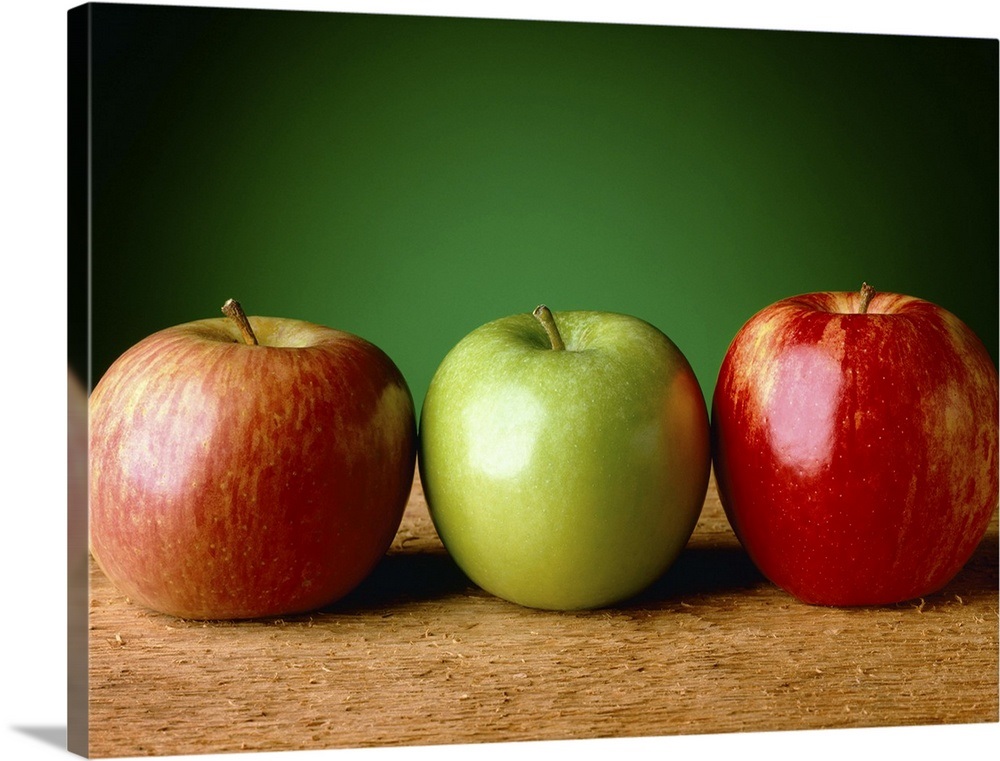 Produce, Fuji, Granny Smith, Royal Gala apples Wall Art, Canvas Prints