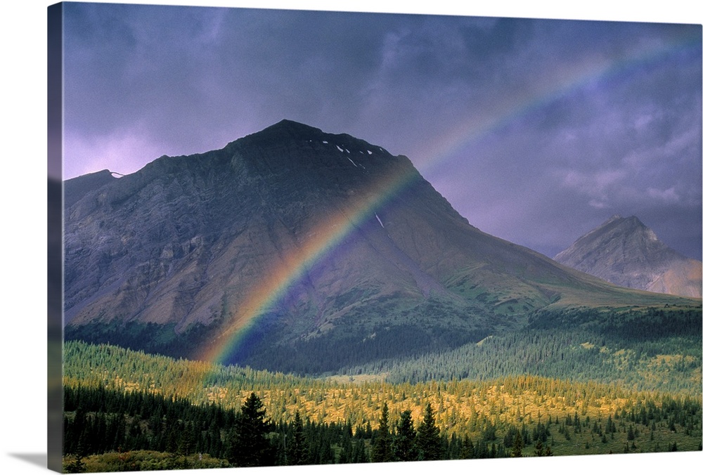 Rainbow Over Willmore Wilderness Park, Alberta, Canada