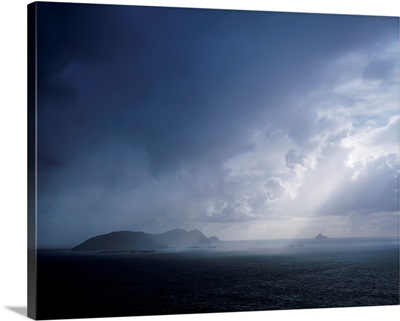 Rainclouds Over Blasket Islands, Co Kerry, Ireland