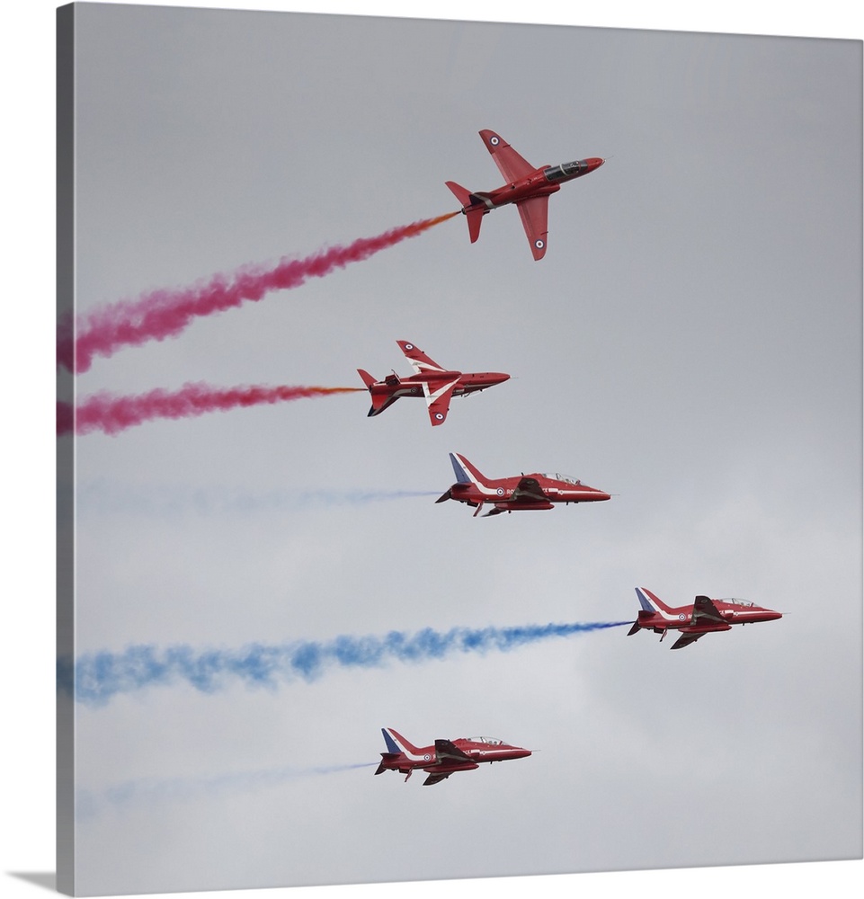Red Arrows display team at RNAS Yeovilton Airday 2011.