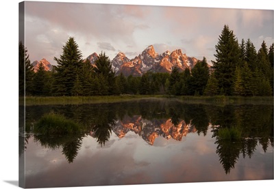 Reflections In The Snake River At Schwabachers Landing