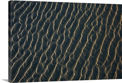 Ripples Form In The Sand At Chesterman's Beach, British Columbia, Canada
