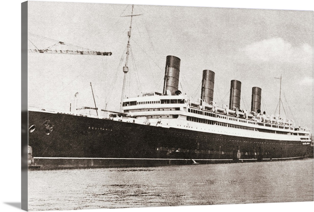RMS Aquitania, Cunard Line Ocean Liner In 1913