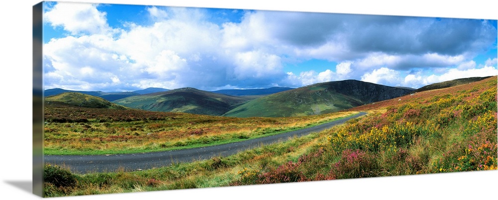 Road Through A Mountain Range, County Wicklow, Republic Of Ireland