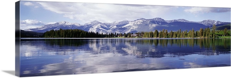 Rockies Reflected In Lake Beauvert | Great Big Canvas