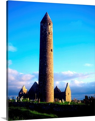 Round Tower Near Gort, Co Galway, Ireland