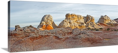 Rugged Rock Formations In The Early Morning, White Pocket, Utah