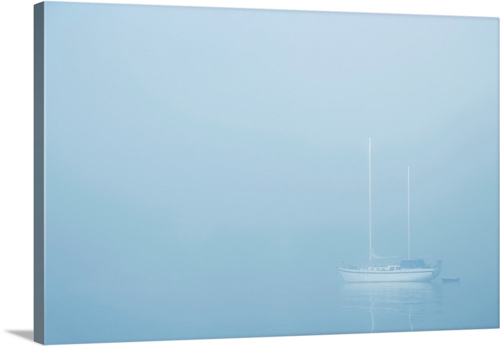 Sailboat In A Fog